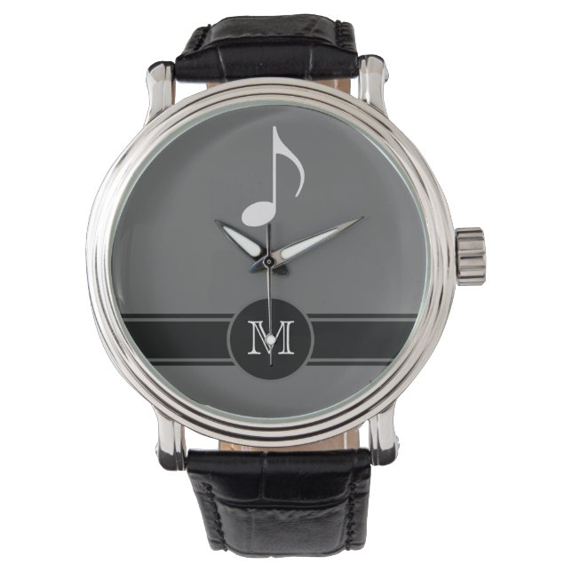 Muzieklabel initiaal horloge (Voorkant)
