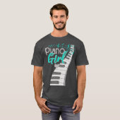 Muziekleider Kinder pianospeler pianist muzikant T-shirt (Voorkant volledig)