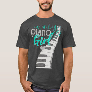 Muziekleider Kinder pianospeler pianist muzikant T-shirt
