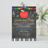 Muziekleraar Afstuderen Kaart (Staand voorkant)