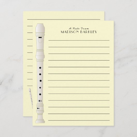 muziekleraar bedankkaart (Voorkant / Achterkant)