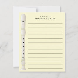 muziekleraar bedankkaart