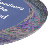 Muziekleraar Bedankt Blauwe Spiral appreciatie Snijplank (Hoek)