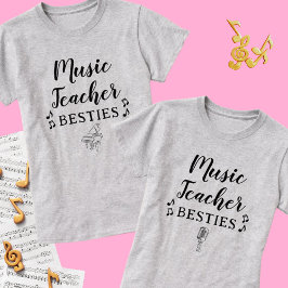 Muziekleraar Besties Piano Beste Vriend T-shirt