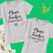 Muziekleraar Besties Trompet Beste Vriend T-shirt