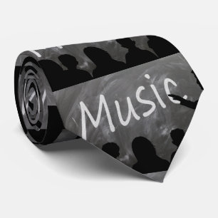 Muziekleraar Blackboard krijt stropdas