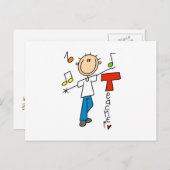 Muziekleraar Briefkaart (Voorkant / Achterkant)