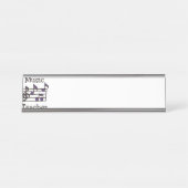 Muziekleraar Bureau Naambordje (Voorkant)