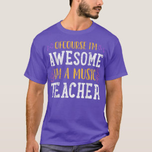 Muziekleraar cadeau t-shirt
