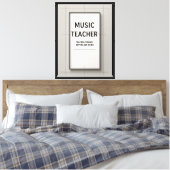 Muziekleraar Canvas Afdruk (Insitu (Slaapkamer))