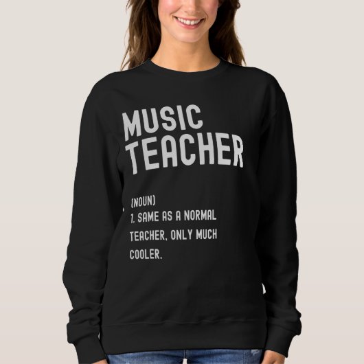 Muziekleraar Definitie eerste schooldag Trui (Voorkant)