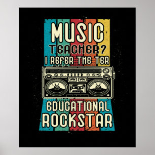 Muziekleraar die ik de voorkeur geef aan de term e poster