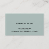 Muziekleraar Eenvoudig en Minimalistisch Visitekaartje (Achterkant)