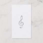 Muziekleraar Eenvoudig handgeschreven Visitekaartj Visitekaartje (Achterkant)