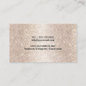 Muziekleraar Elegant Gold Glitter Piano Musical Visitekaartje (Achterkant)