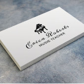 Muziekleraar Elegant Piano Icon Musical Visitekaartje