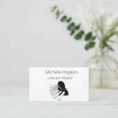 Muziekleraar Elegant Piano Keys-oproepkaart Contactkaartje (Staand voorkant)