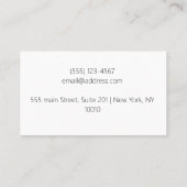 Muziekleraar Elegant Piano Keys-oproepkaart Contactkaartje (Achterkant)