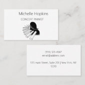 Muziekleraar Elegant Piano Keys-oproepkaart Contactkaartje (Voorkant / Achterkant)