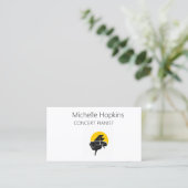 Muziekleraar Elegant Piano Keys-oproepkaart Contactkaartje (Staand voorkant)