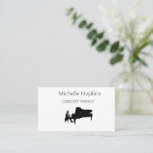 Muziekleraar Elegant Piano Keys-oproepkaart Contactkaartje (Staand voorkant)