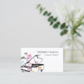 Muziekleraar Elegant Piano Keys-oproepkaart Contactkaartje (Staand voorkant)