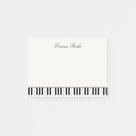 Muziekleraar Elegant Piano Keys Visitekaartje Post-it® Notes (Voorkant)