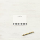 Muziekleraar Elegant Piano Keys Visitekaartje Post-it® Notes (Op bureau)