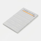 Muziekleraar Elegant Silver Musical Post-it® Notes (Schuin)