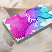 Muziekleraar Elegant Waterverf Modern Visitekaartje