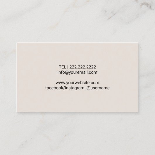 Muziekleraar Elegante Witte Piano Zwart Musical Visitekaartje (Achterkant)