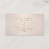 Muziekleraar Faux Gold folie Treble op glitter Visitekaartje (Achterkant)
