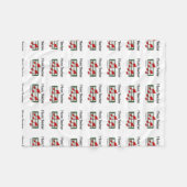 Muziekleraar Fleece Deken (Voorkant (Horizontaal))