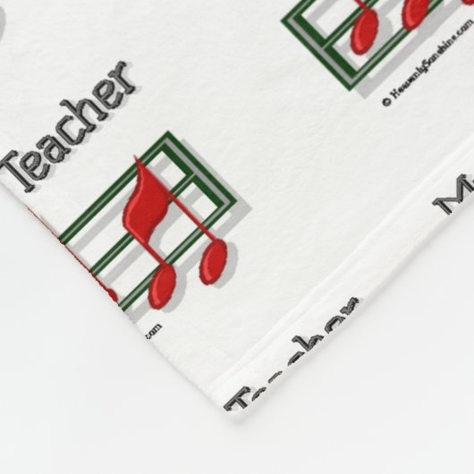 Muziekleraar Fleece Deken (Hoek)