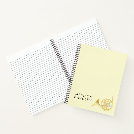 Muziekleraar Franse Hoorn Notitieboek (Binnen)