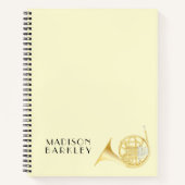 Muziekleraar Franse Hoorn Notitieboek (Voorkant)