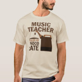 Muziekleraar (Funny) Chocolate T-shirt (Voorkant)