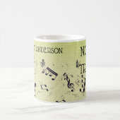 Muziekleraar Funny Treble Joke | Naam Sjabloon Co Koffiemok (Center)