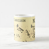 Muziekleraar Funny Treble Joke | Naam Sjabloon Co Koffiemok (Center)