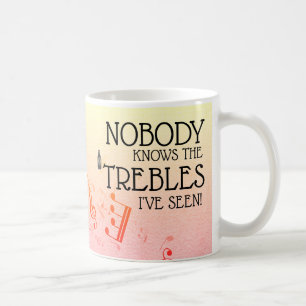 Muziekleraar Funny Treble Joke   Naam Sjabloon Co Koffiemok