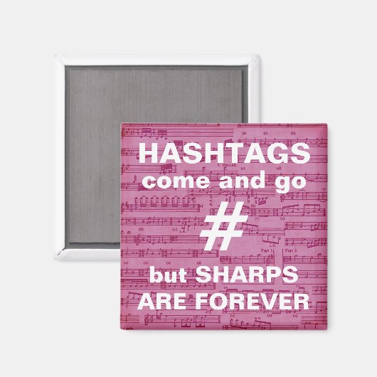 Muziekleraar Gift, grappige magneet, piano-muziek Magneet (Voorkant / Achterkant)