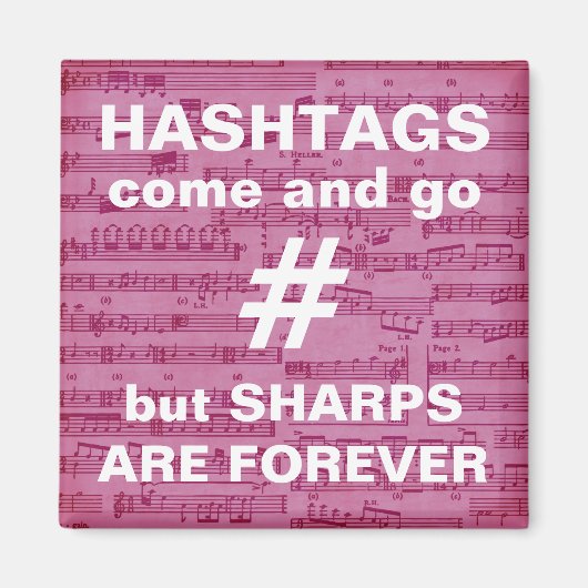 Muziekleraar Gift, grappige magneet, piano-muziek Magneet (Voorkant)