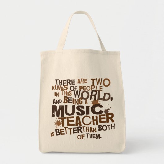 Muziekleraar Gift Tote Bag (Voorkant)