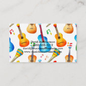 Muziekleraar gitaar leraar Mariachi Band Visitekaartje (Achterkant)