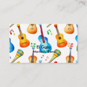 Muziekleraar gitaar leraar Mariachi Band Visitekaartje (Voorkant)