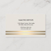 Muziekleraar gitaarspeler Gold Visitekaartje (Achterkant)