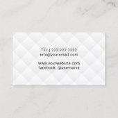 Muziekleraar Gold 3D Clef Symbol Musical Visitekaartje (Achterkant)