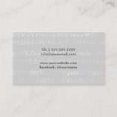 Muziekleraar Gold Clef Logo Elegant Musical Visitekaartje (Achterkant)