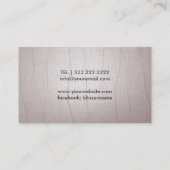 Muziekleraar Gold Clef Logo  Musical Visitekaartje (Achterkant)