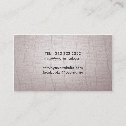 Muziekleraar Gold Clef Logo  Musical Visitekaartje (Achterkant)